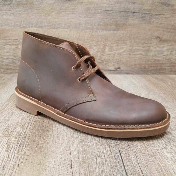 Clarks Other - Clarks Mens Beeswax Brown Lace Up Desert Boot